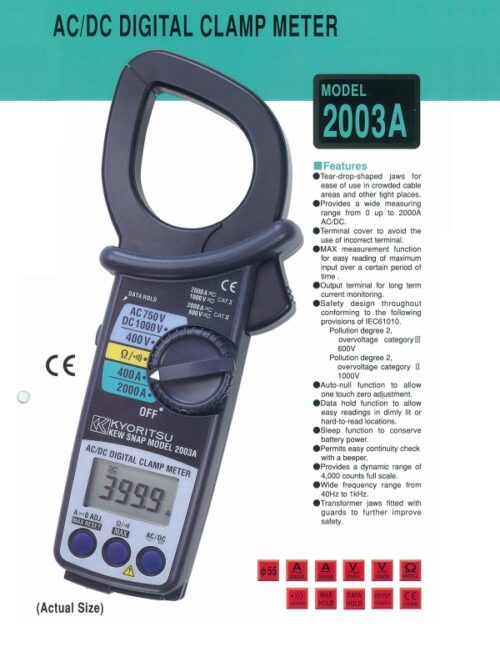 Ampe Kìm AC/DC KYORITSU 2003A (2000A)