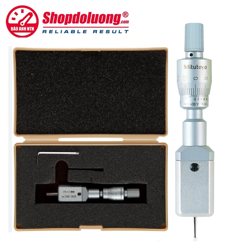Panme 2 Chấu Đo Lỗ 3-4mm MITUTOYO 368-003(0.001mm) 6 shopdoluong-Panme 2 Chấu Đo Lỗ 3-4mm MITUTOYO 368-003(0.001mm)