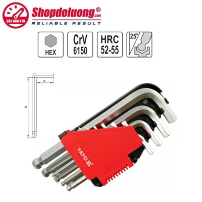 shopdoluong.com-Bộ Lục Giác Đầu Bi 10 Cái YATO YT-0508 (2-12mm)