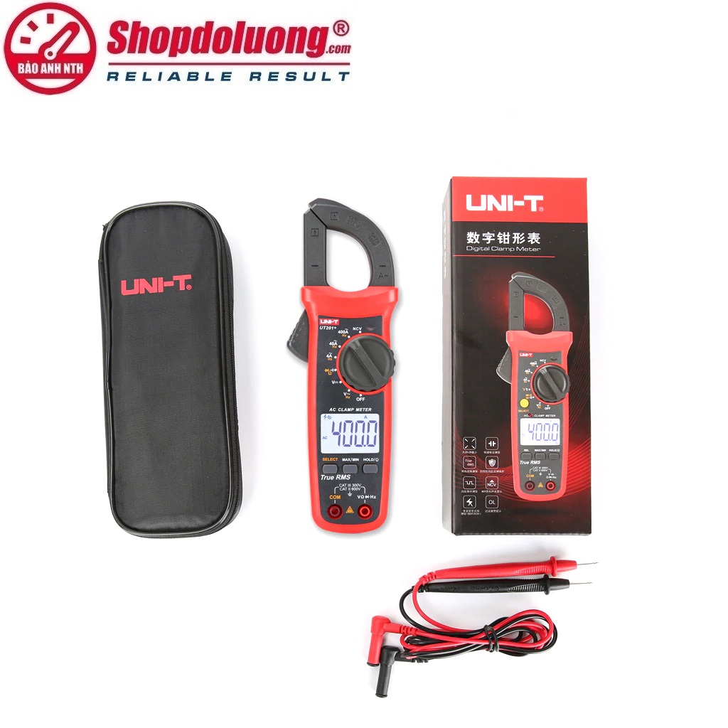 AMPE KÌM DÒNG AC UNI-T UT201R True RMS (400A) 12 shopdoluong.com-AMPE KÌM DÒNG AC UNI-T UT201R True RMS (400A).