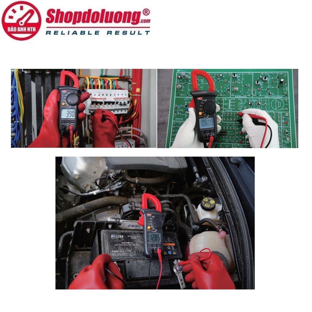 AMPE KÌM DÒNG AC UNI-T UT201R True RMS (400A) 14 shopdoluong.com-HÌNH ẢNH THỰC TẾ CỦA AMPE KÌM UNI-T
