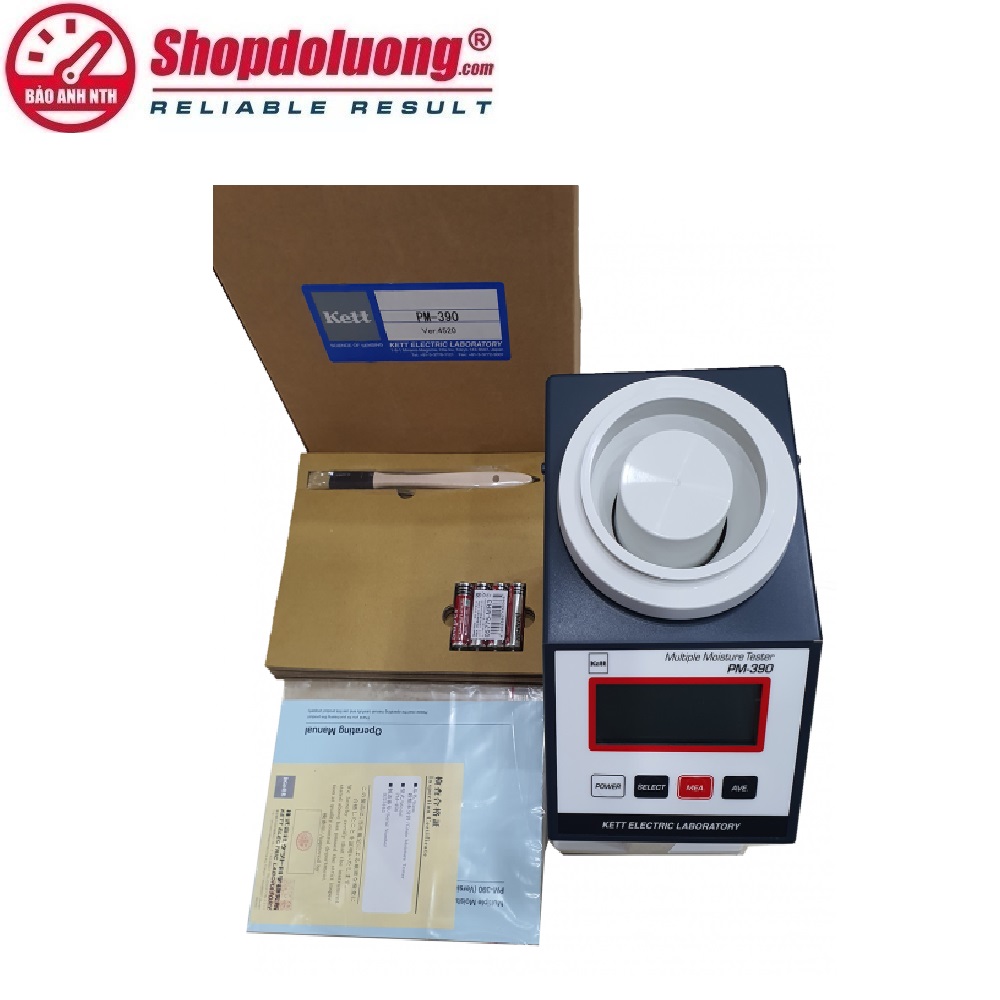 MÁY ĐO ĐỘ ẨM NÔNG SẢN KETT PM-390 (1~40%) 11 shopdoluong.com-MÁY ĐO ĐỘ ẨM NÔNG SẢN KETT PM-390 (1~40%).