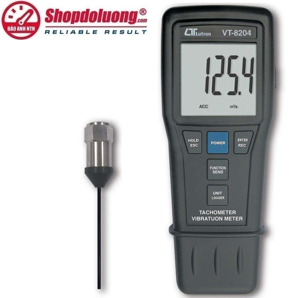 MÁY ĐO ĐỘ RUNG & VẬN TỐC LUTRON VT-8204 (0.5~199.9 m/s2 /10~99999 RPM) 8 shopdoluong.com-MÁY ĐO ĐỘ RUNG & VẬN TỐC LUTRON VT-8204 (0.5~199.9 m/s2 /10~99999 RPM)