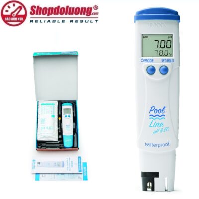 shopdoluong.com-BÚT ĐO pH/ĐỘ DẪN/TDS/NHIỆT ĐỘ CHO HỒ BƠI HANNA HI981304